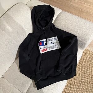 Supreme x Champion Label Hoodie